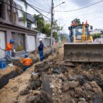 Ya se han construido 240 metros de ducto cajón en Urdesa Central