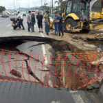 Un tramo de la avenida León Febres Cordero, en La Aurora, se cerrará por socavón