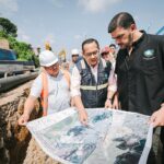 Guayaquil avanza con megaproyecto de tratamiento de aguas servidas: Alcalde supervisó obras complementarias de planta Los Merinos